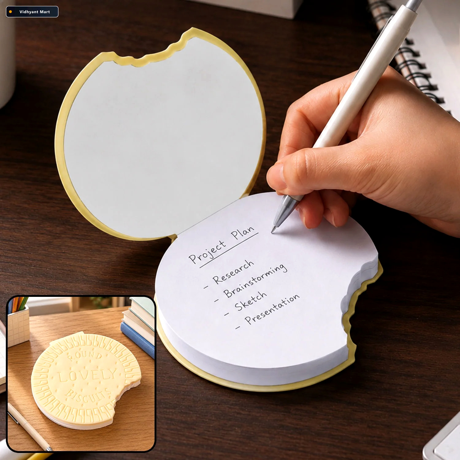 Vidhyant Mart Biscuit Notebook Scented Fun Writing Copybook Pape 1