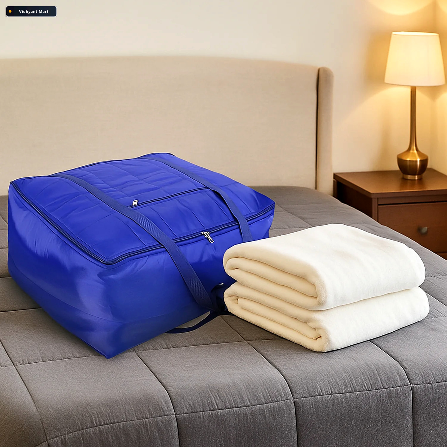 Vidhyant Mart Blanket Storage Bag Large 60x47x33 Cm Organizer 2