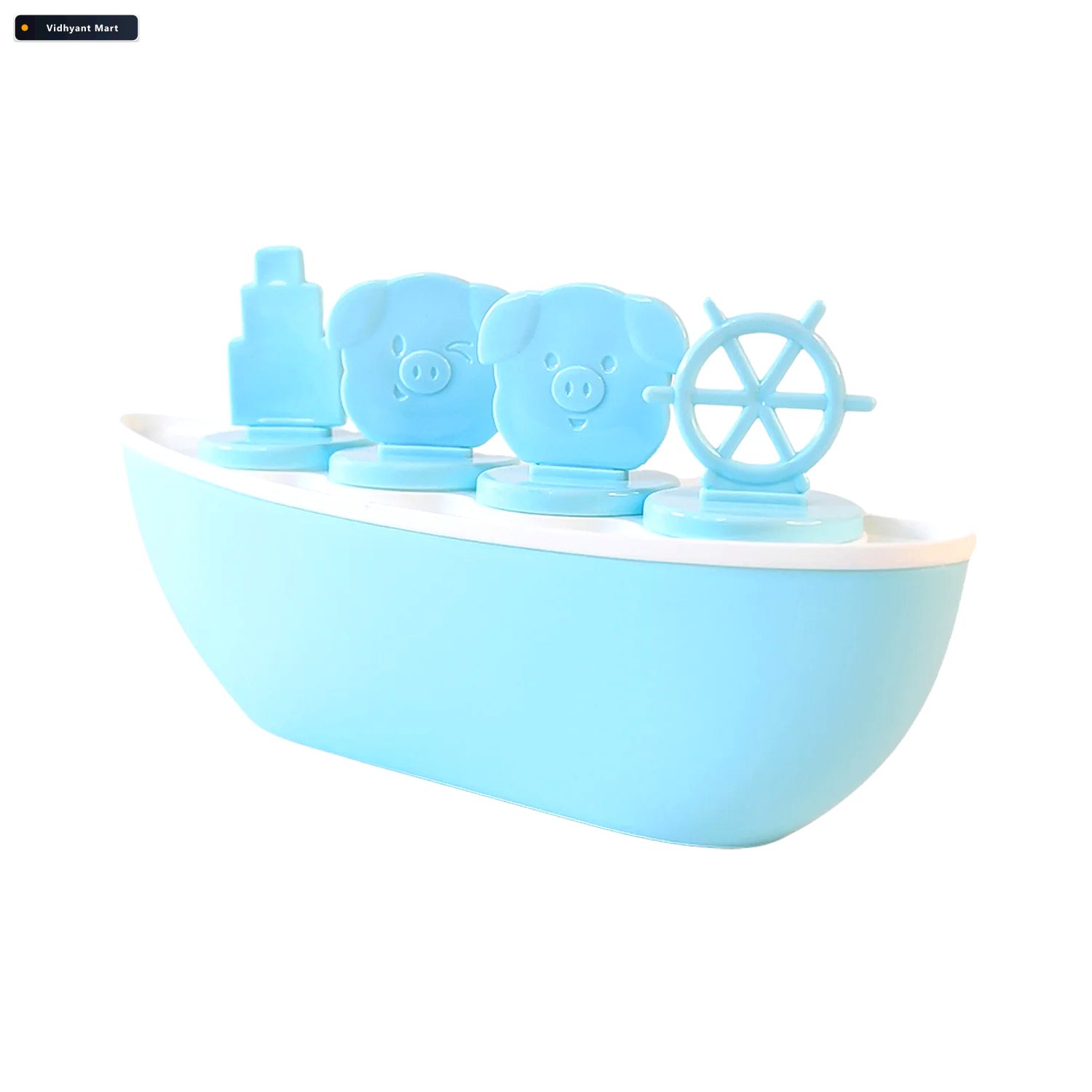 Vidhyant Mart Boat Shaped Ice Cream Mould For Kids With Piggy Wh 4