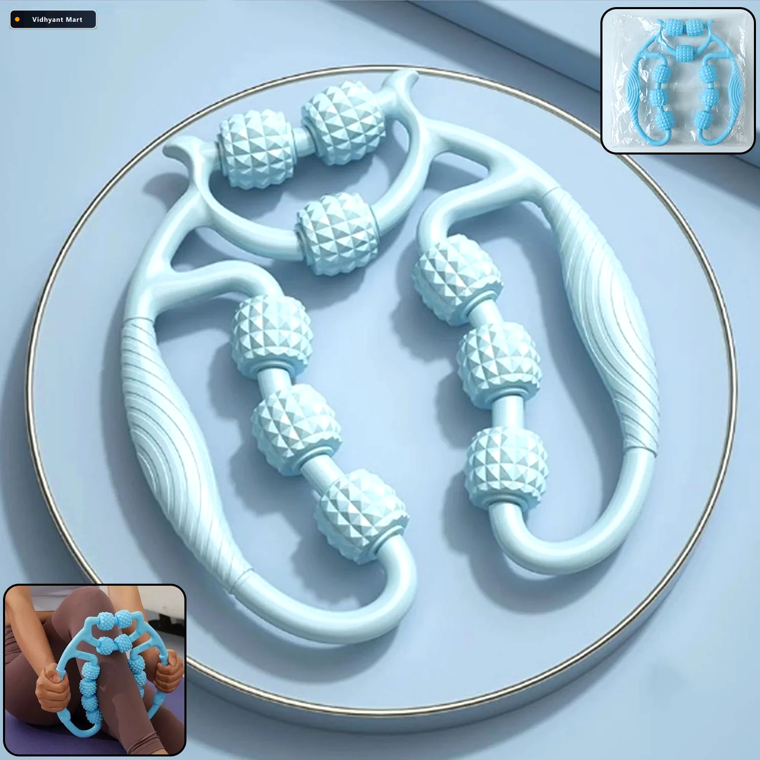 Vidhyant Mart Body Massage Roller Deep Muscle Relief Relaxation 1