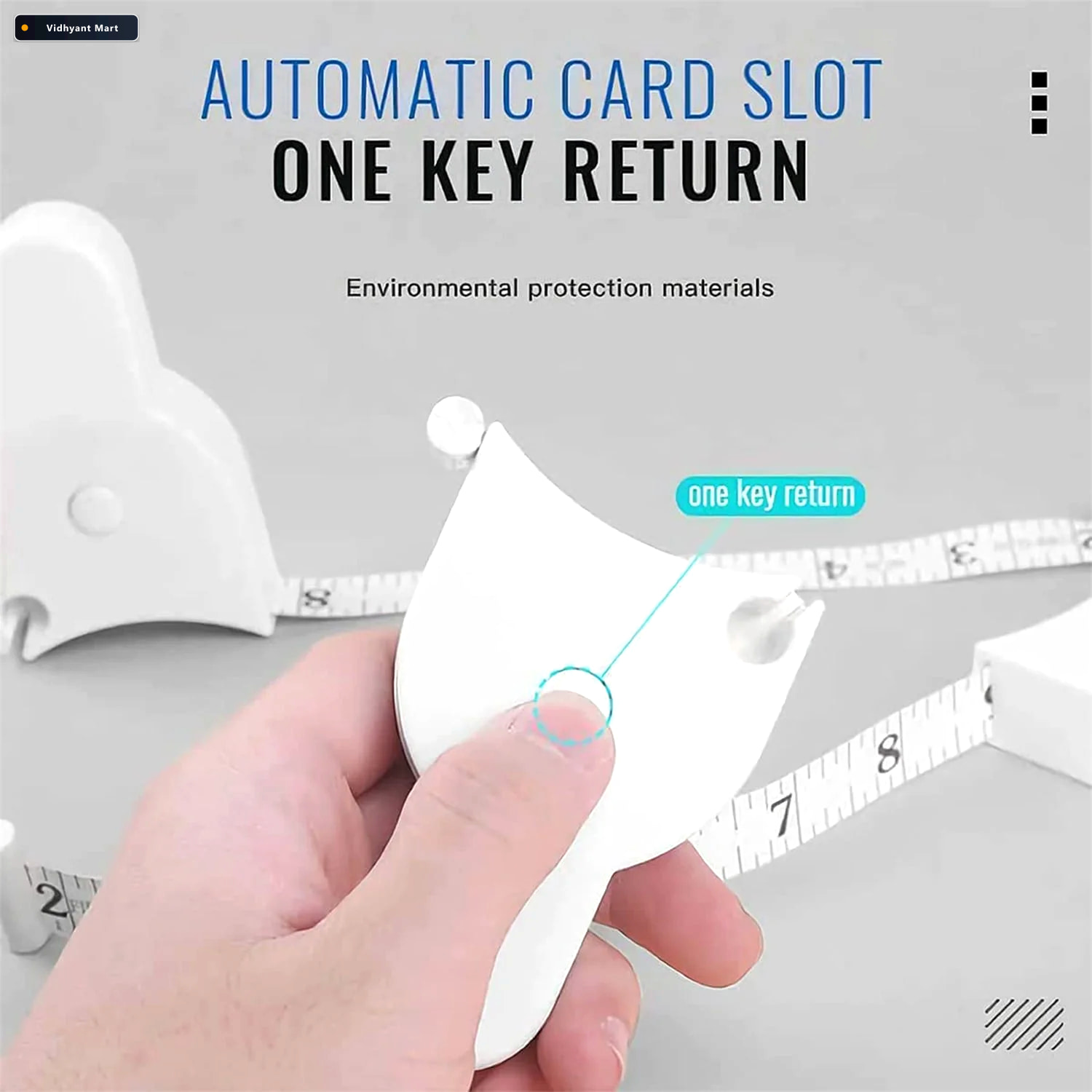 Vidhyant Mart Body Measuring Tape Retractable Accurate For Fitne 2