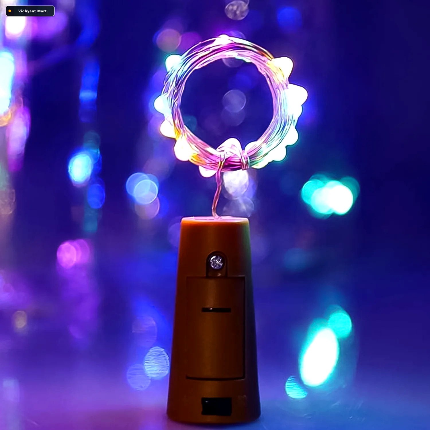 Vidhyant Mart Bottle Cork Lights Multi Color Led String Light In 1
