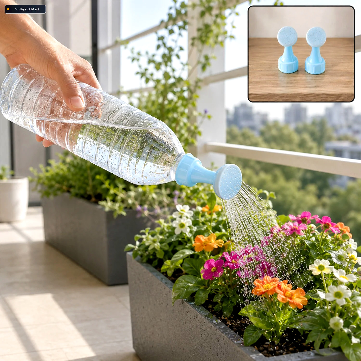 Vidhyant Mart Bottle Top Plant Watering Sprinkler Nozzles 1