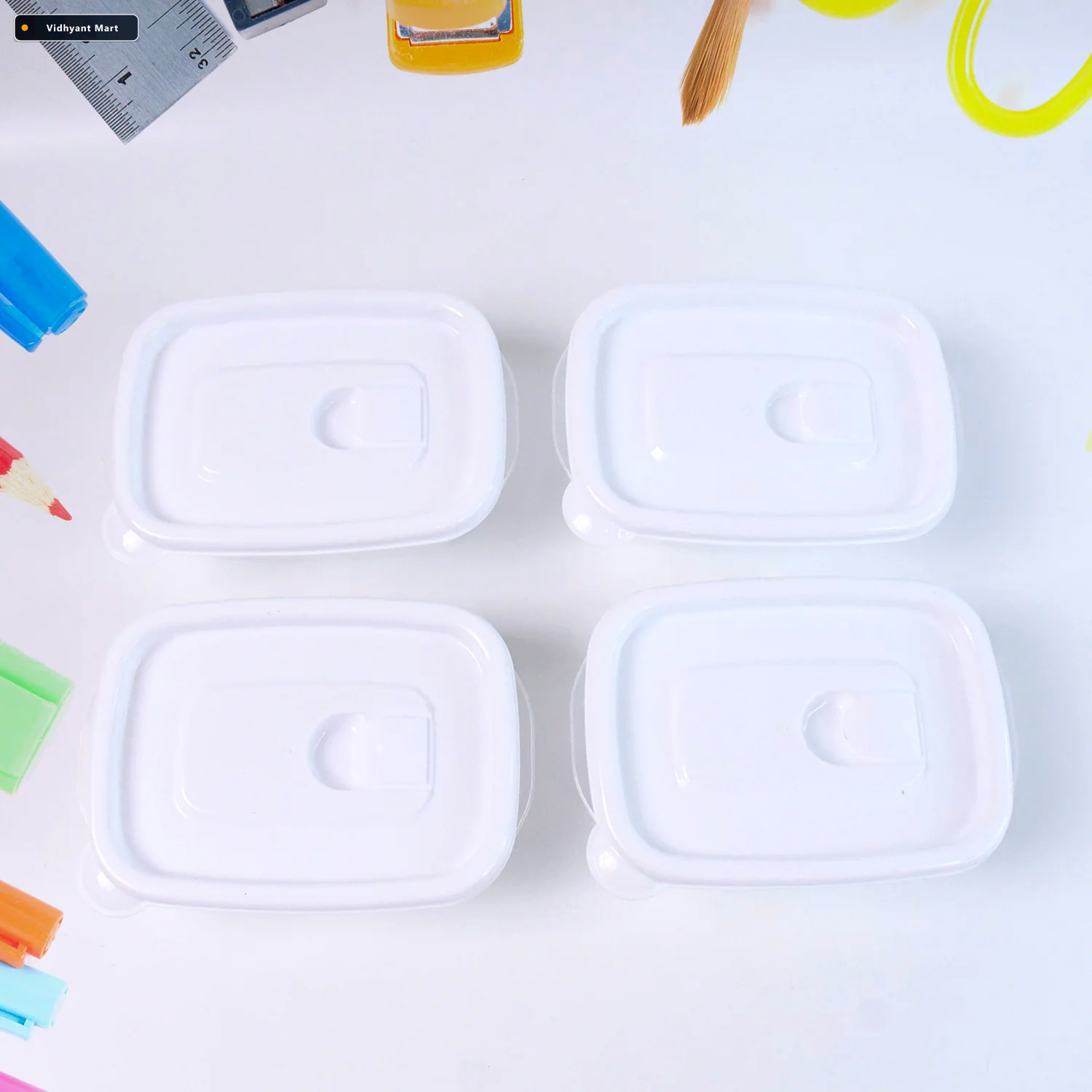 Vidhyant Mart Bpa Free Food Storage Containers Stackable 400ml S 4