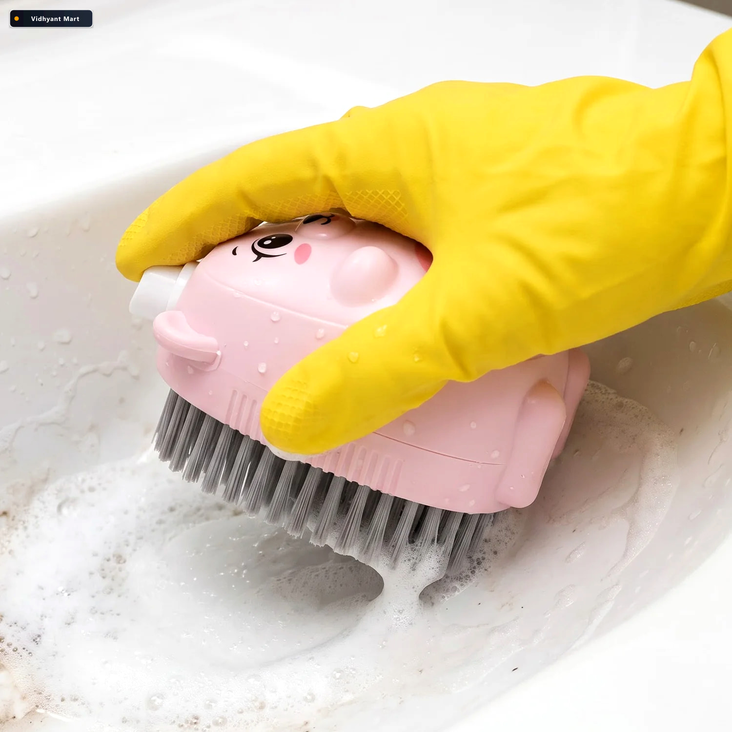 Vidhyant Mart Built In Soap Dispenser Cleaning Brush For Kitchen 2