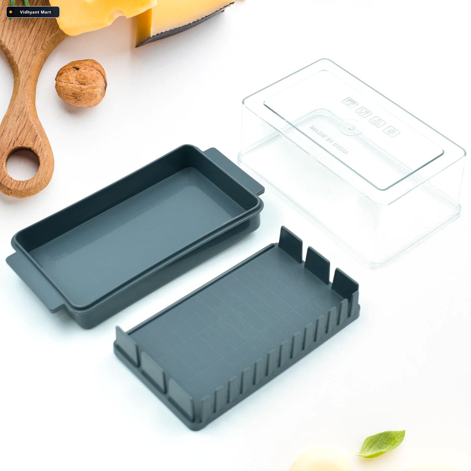 Vidhyant Mart Butter Slicer Box Transparent Storage Cutter Organ 2