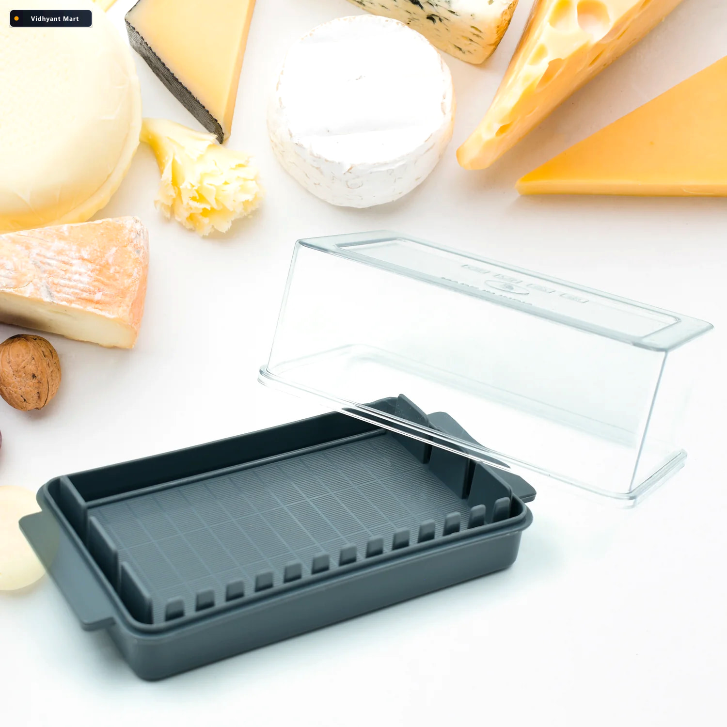 Vidhyant Mart Butter Slicer Box Transparent Storage Cutter Organ 3