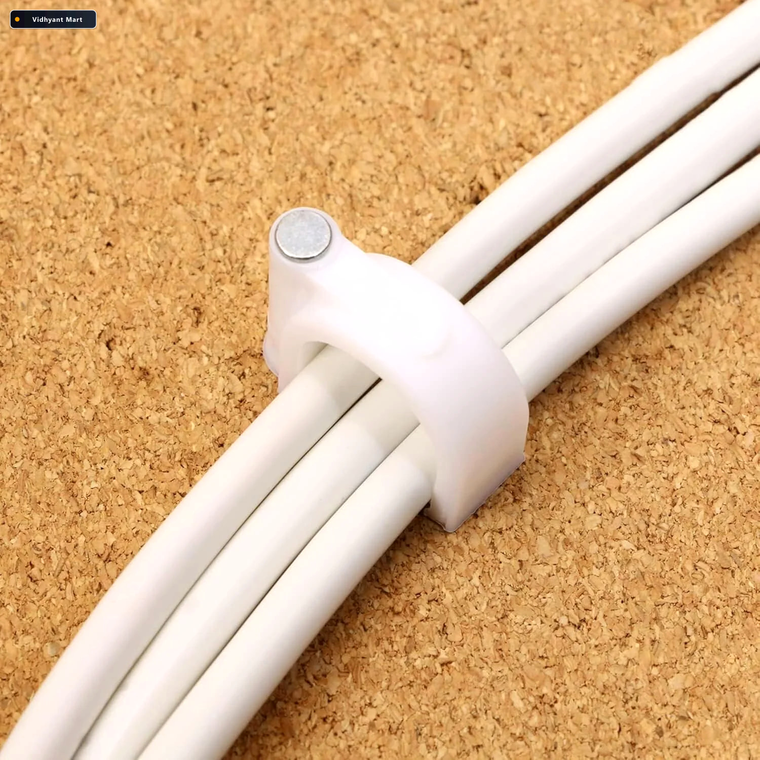 Vidhyant Mart Cable Clip Heavy Duty 8mm Plastic Clip With Steel 2
