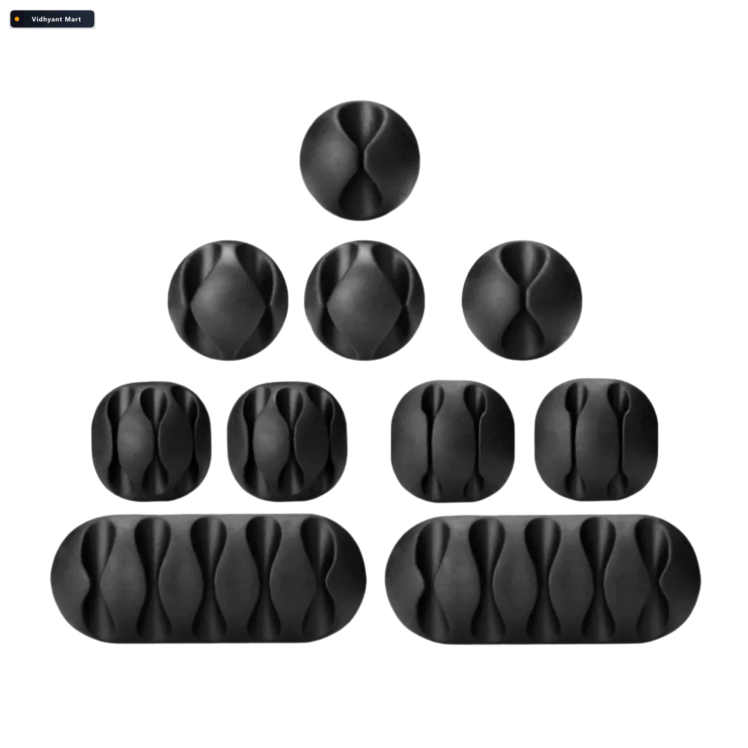 Vidhyant Mart Cable Organiser Clips Self Adhesive Wire Managemen 4