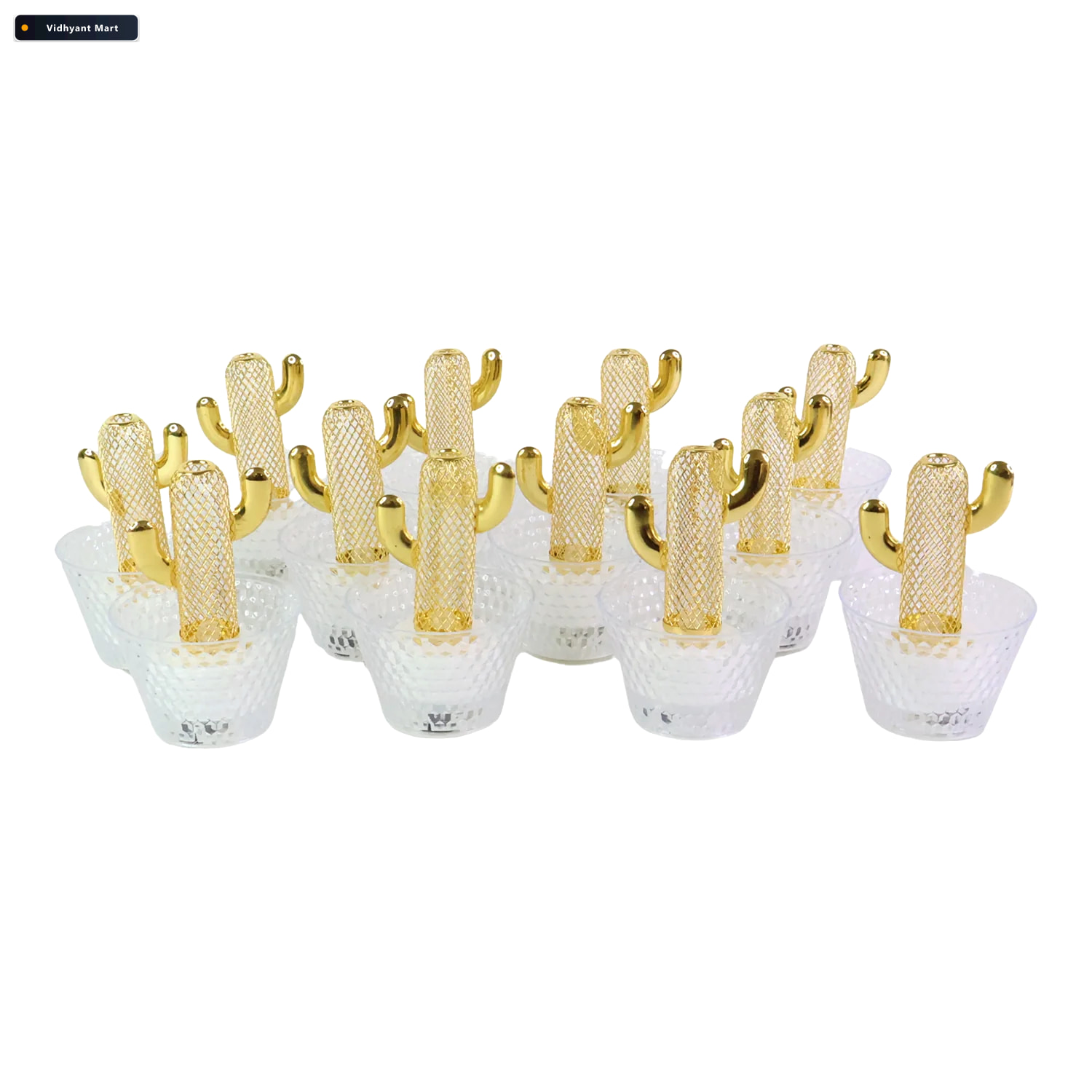 Vidhyant Mart Cactus Led Tealight Candles Unique Flameless Decor 4
