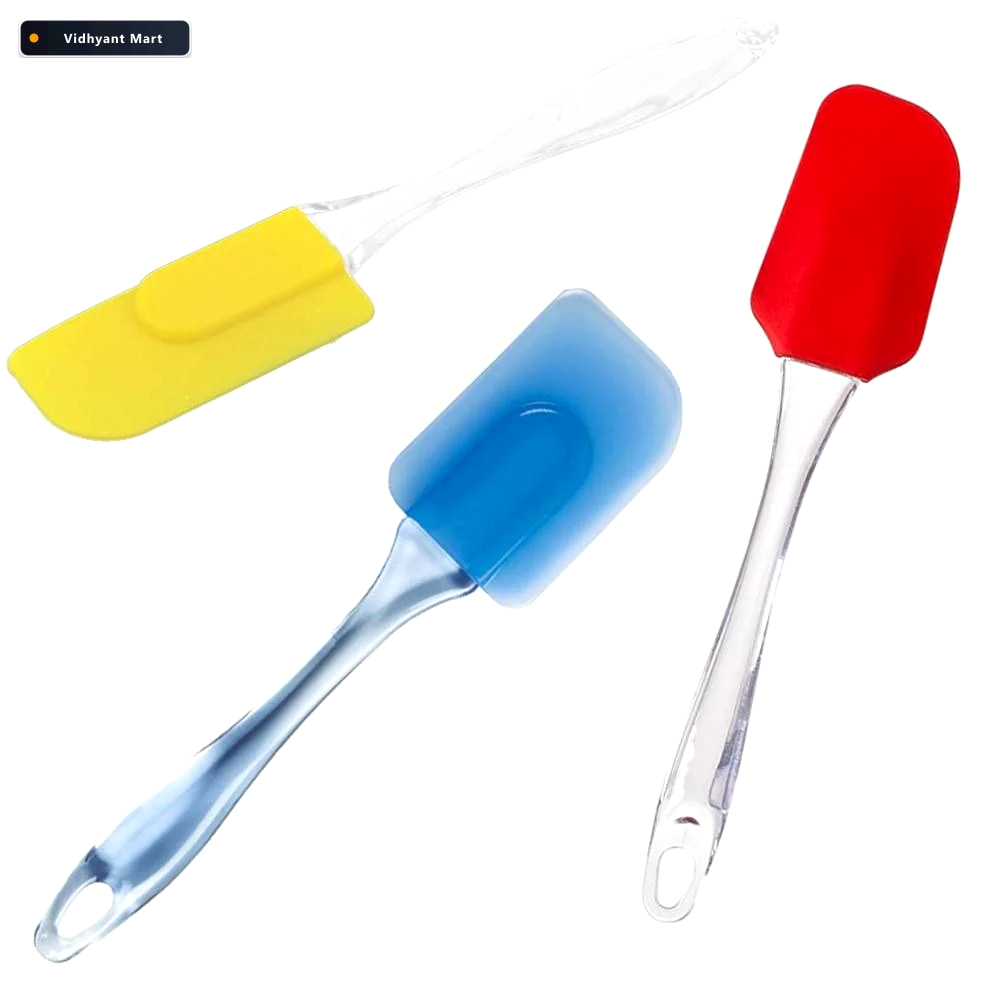 Vidhyant Mart Cake Pastry Brush And Spatula Set Silicone Baking 3