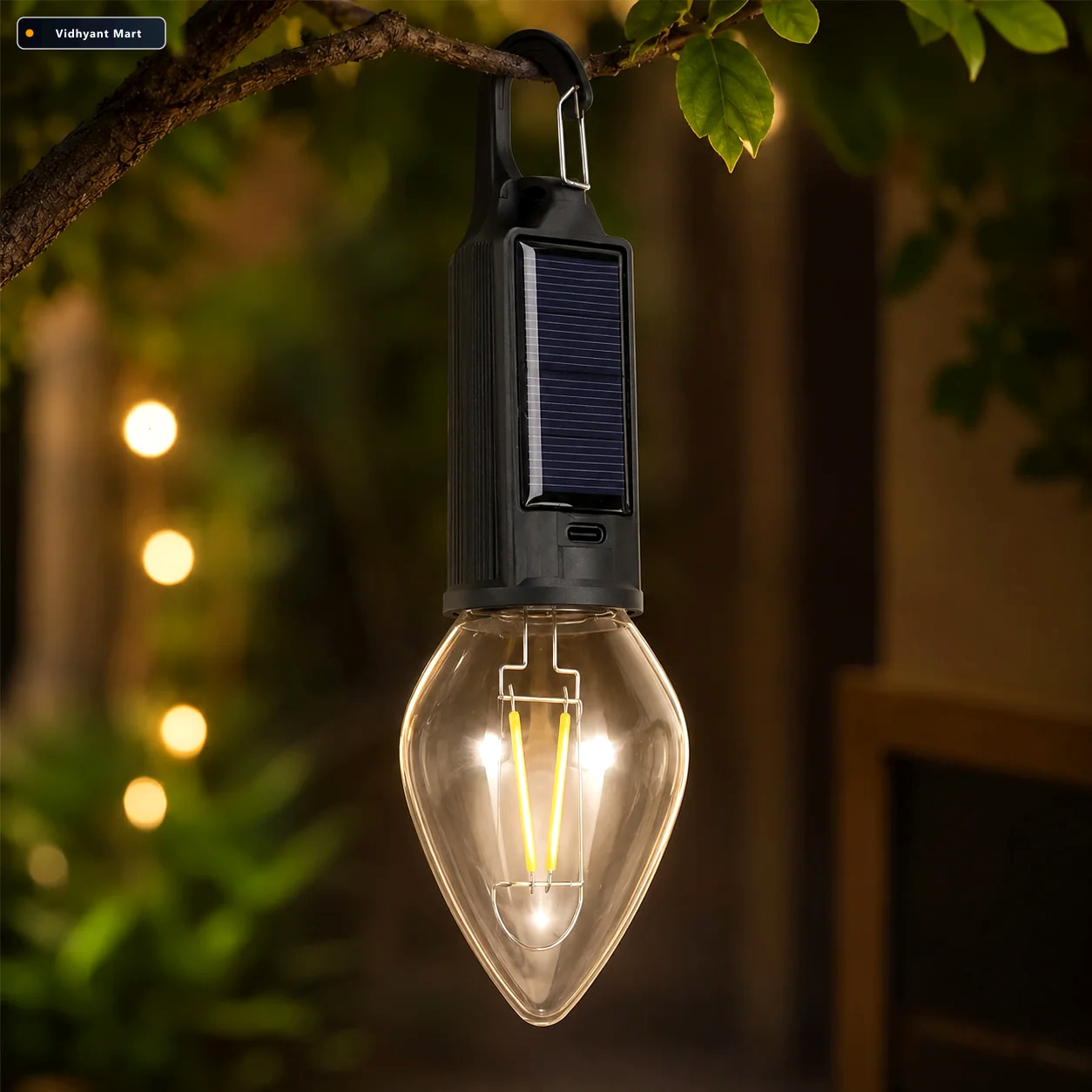 Vidhyant Mart Camping Lantern Eco Friendly Dual Charging With Wa 1