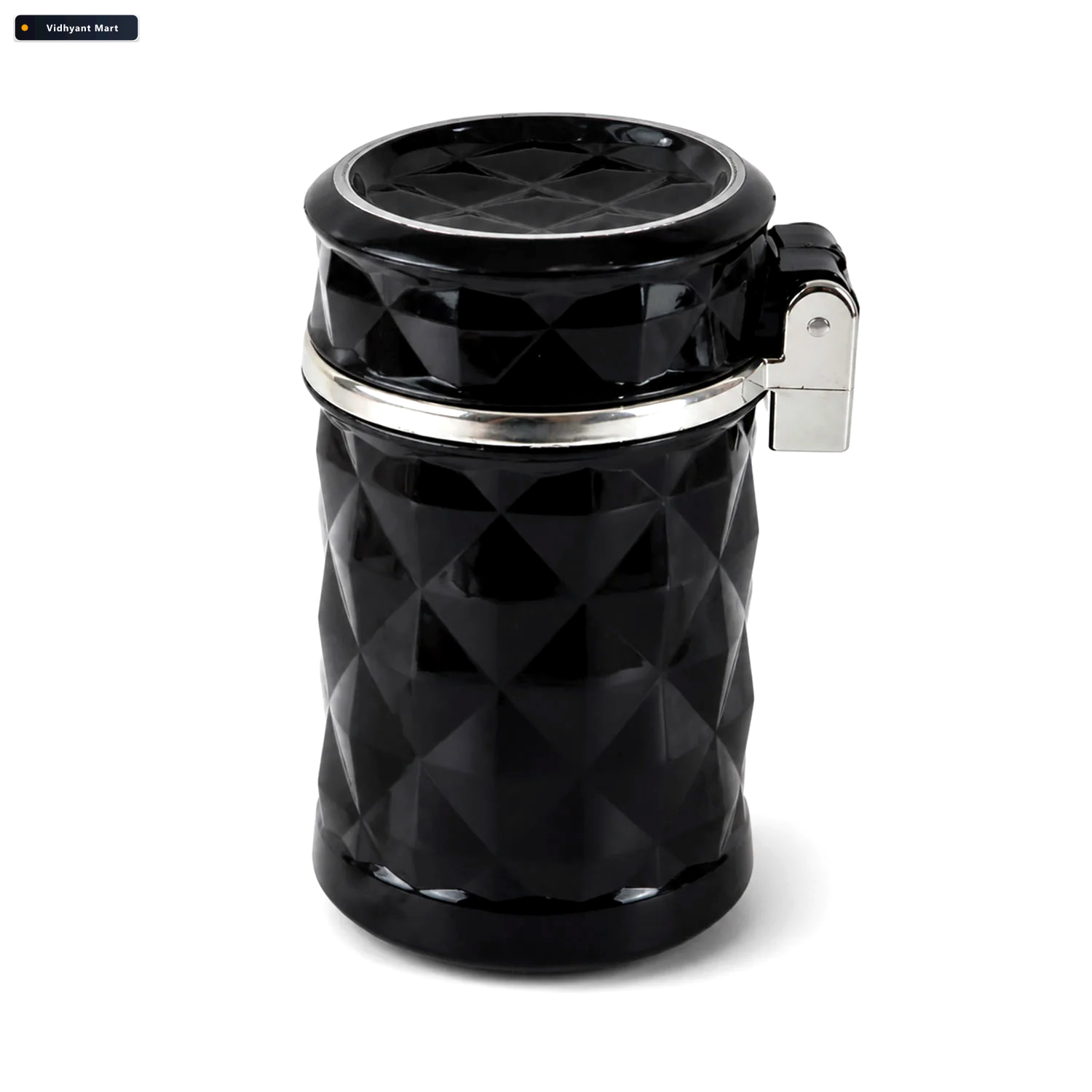 Vidhyant Mart Car Cupholder Ashtray Led Light Lid Portable Bin V 4