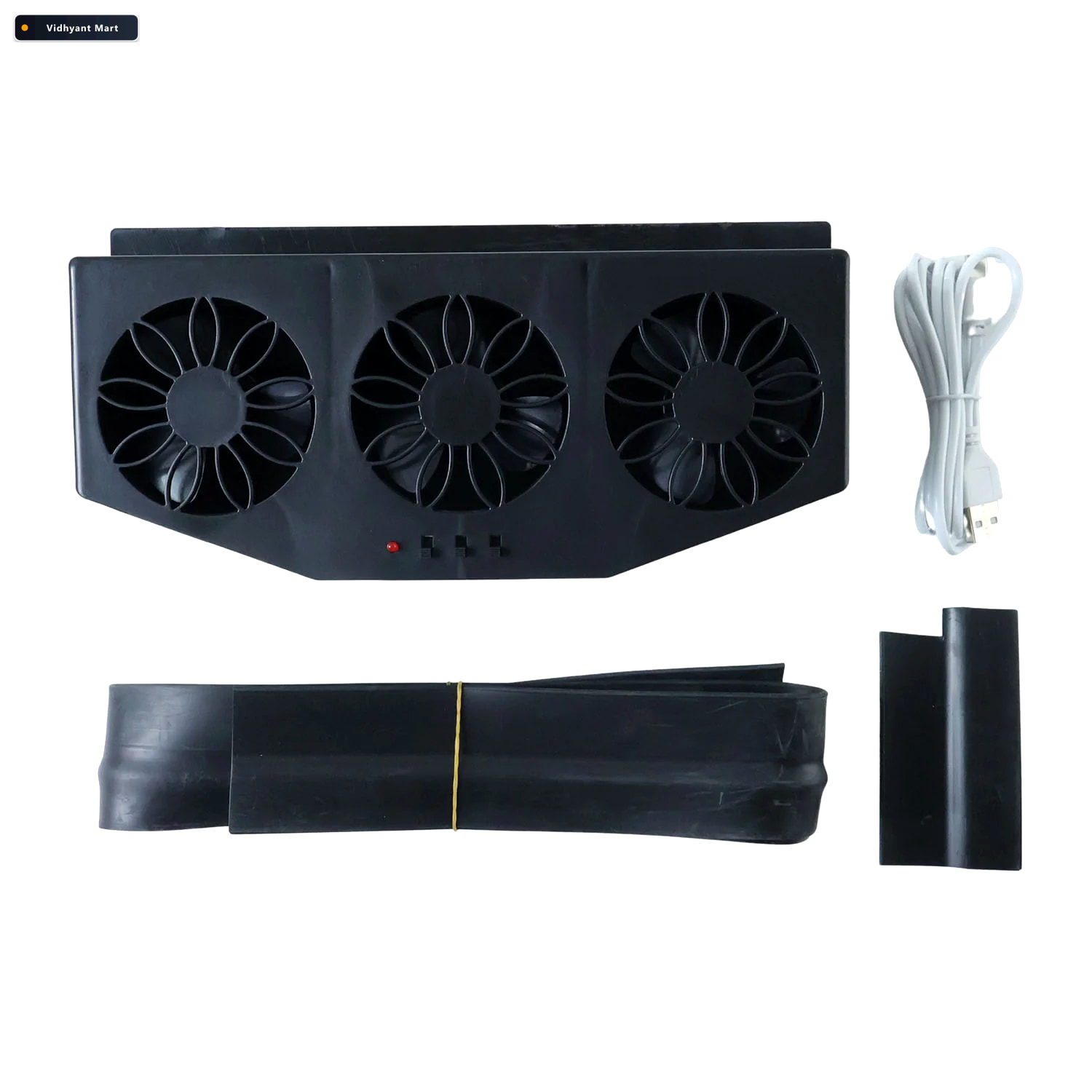 Vidhyant Mart Car Exhaust Ventilation System Triple Fan Plug Pla 3