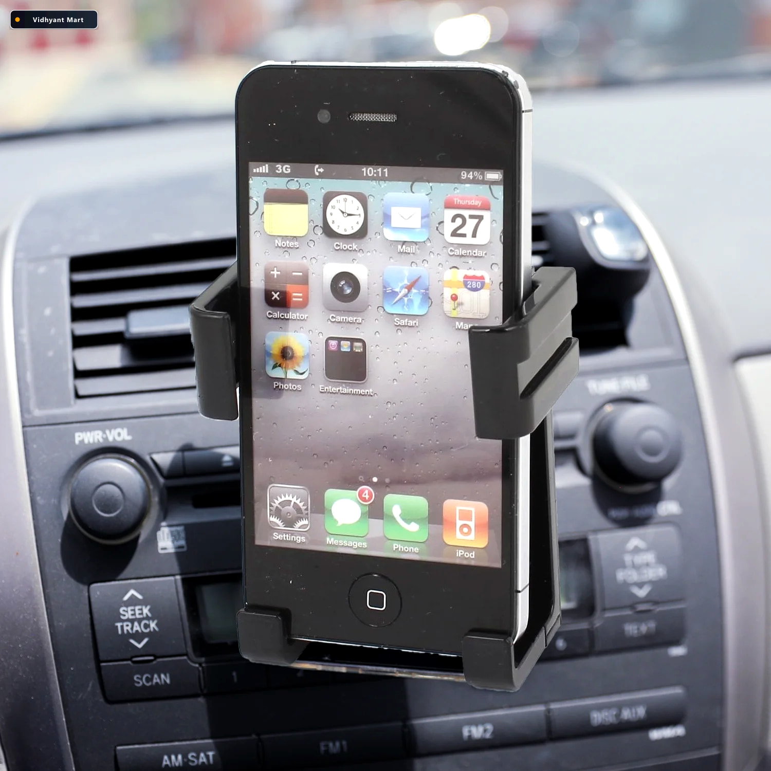 Vidhyant Mart Car Mobile Holder Secure Air Vent Dashboard Mount 2