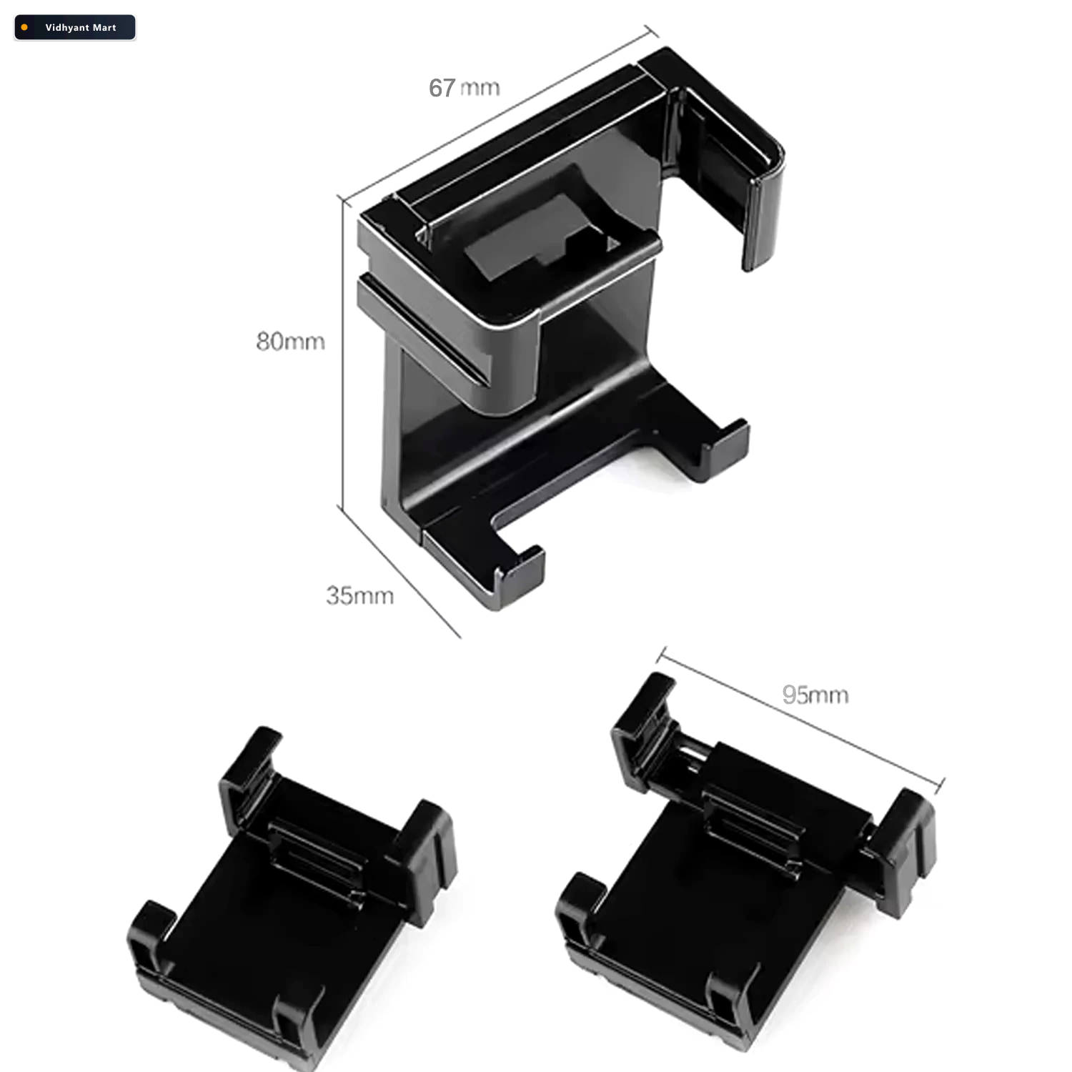 Vidhyant Mart Car Mobile Holder Secure Air Vent Dashboard Mount 3