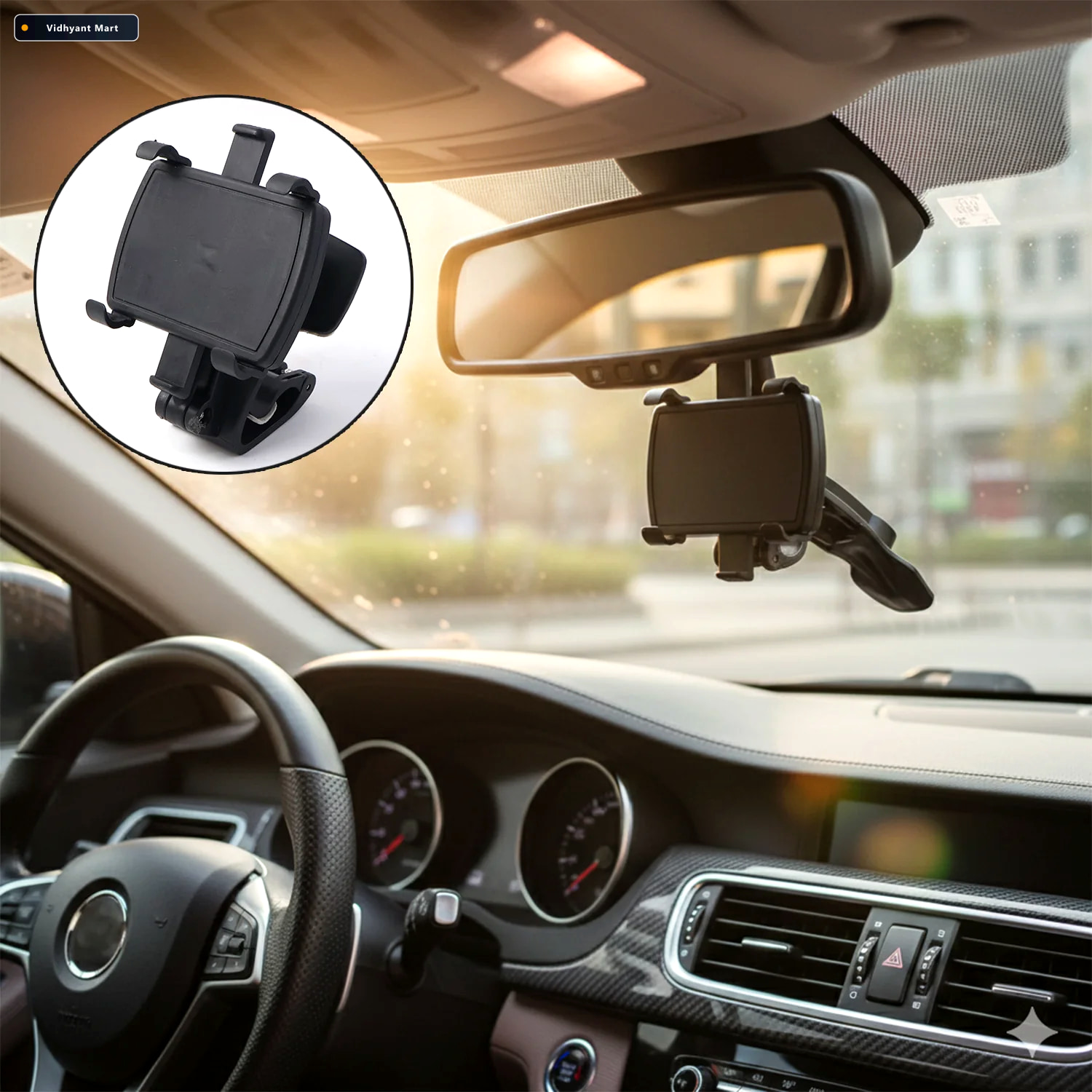 Vidhyant Mart Car Mobile Phone Holder 360 Degree Stable Mount St 1