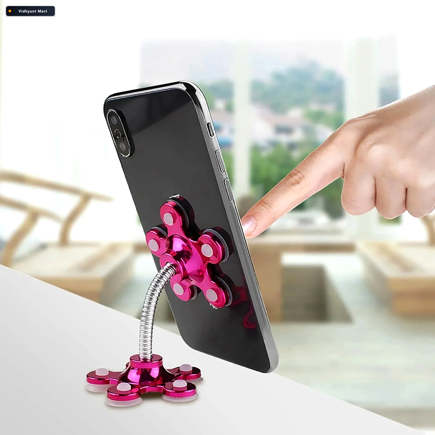 Vidhyant Mart Car Phone Holder 360 Rotatable Sucker Mount Gambit 3