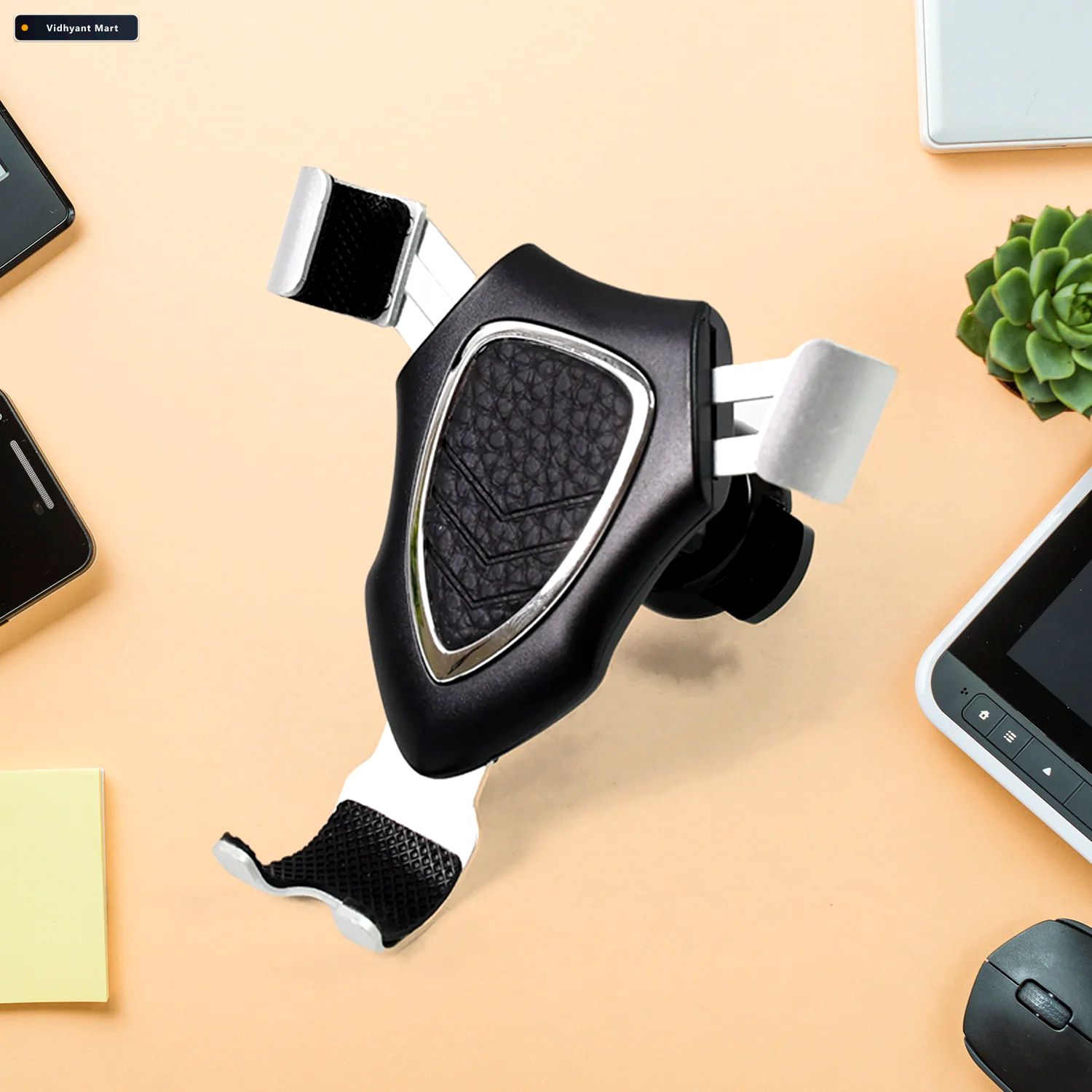 Vidhyant Mart Car Phone Mount Gravity Grip Mobile Holder Velvet 1