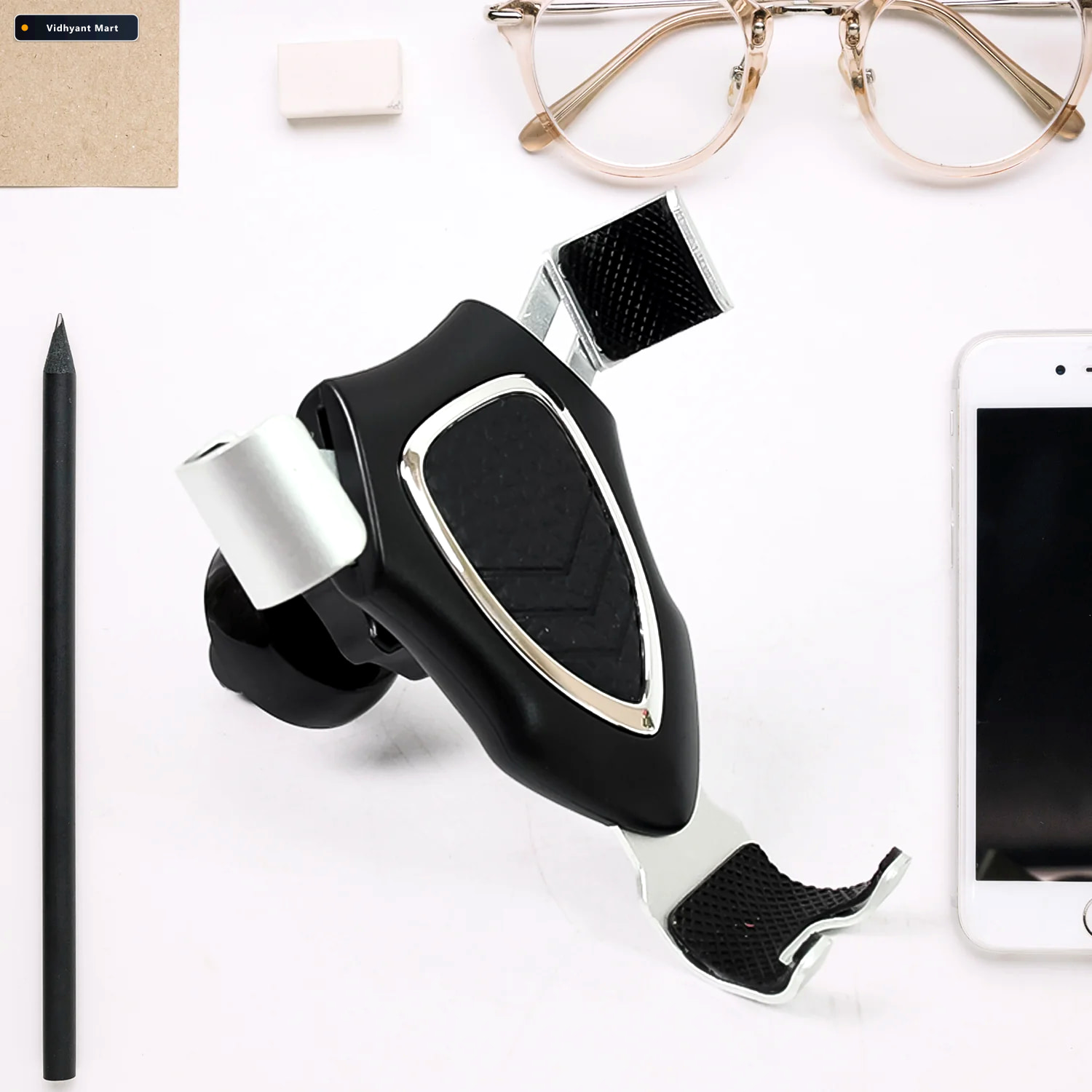 Vidhyant Mart Car Phone Mount Gravity Grip Mobile Holder Velvet 4