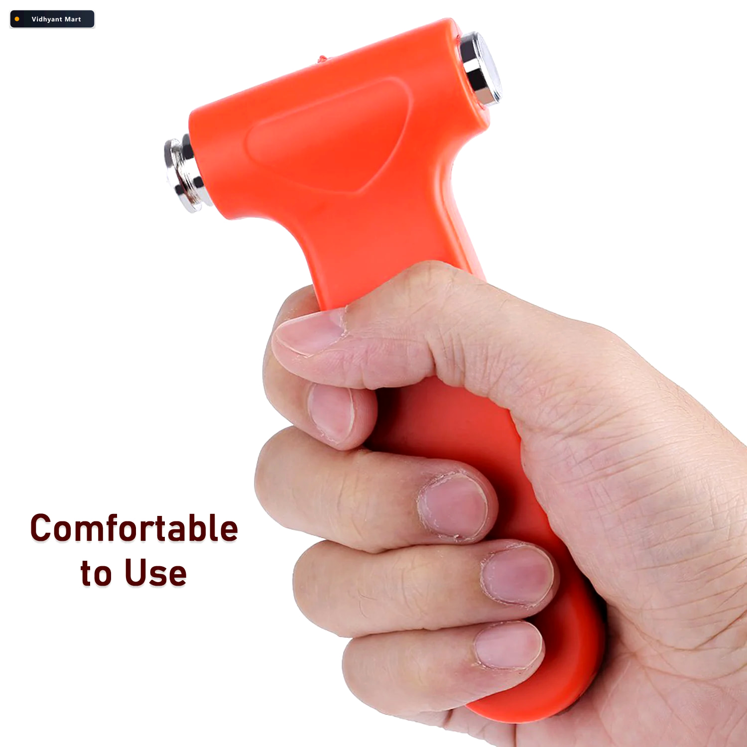 Vidhyant Mart Car Safety Hammer Emergency Window Breaker Cutter 4