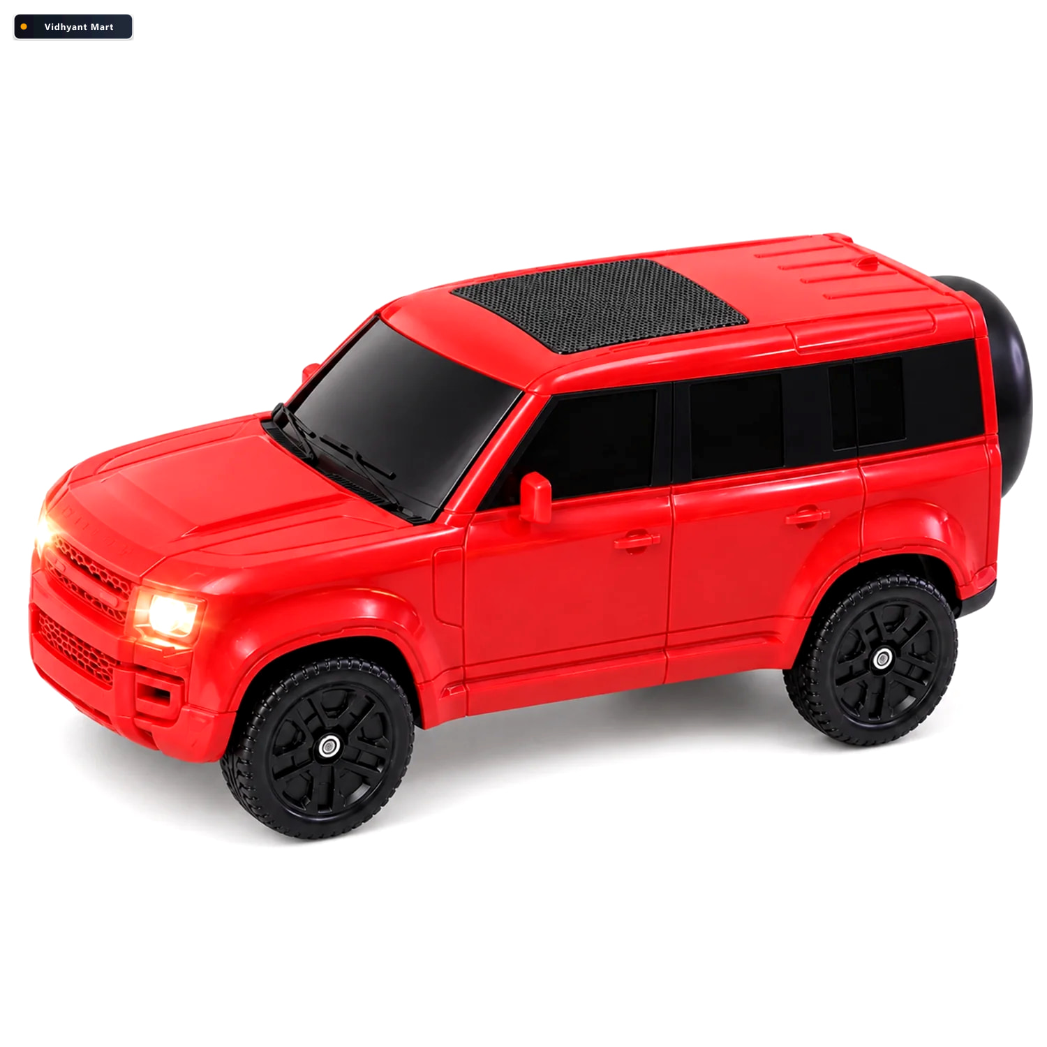 Vidhyant Mart Car Shaped Wireless Speaker With Light Up Headligh 4