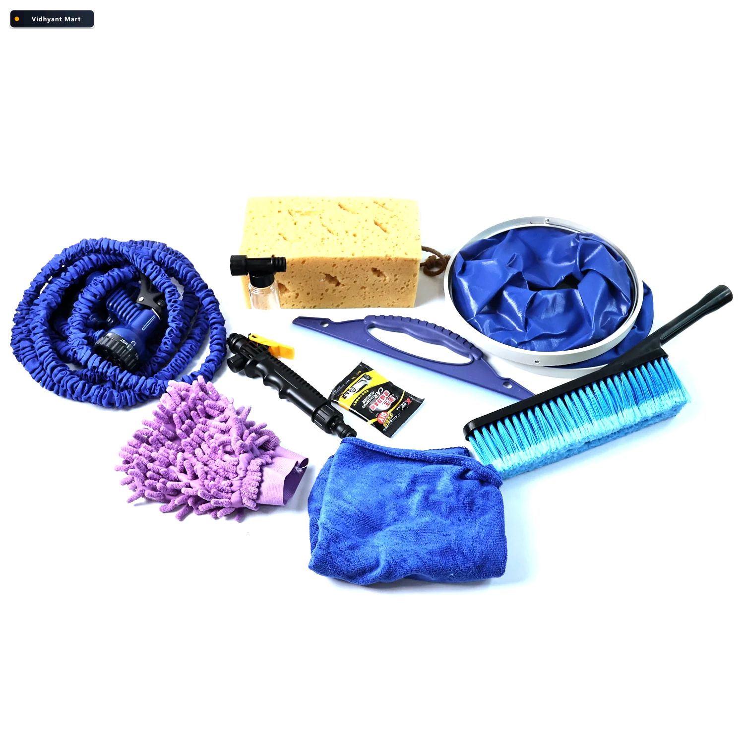 Vidhyant Mart Car Washing Kit Premium 9 In 1 Complete Cleaning S 4