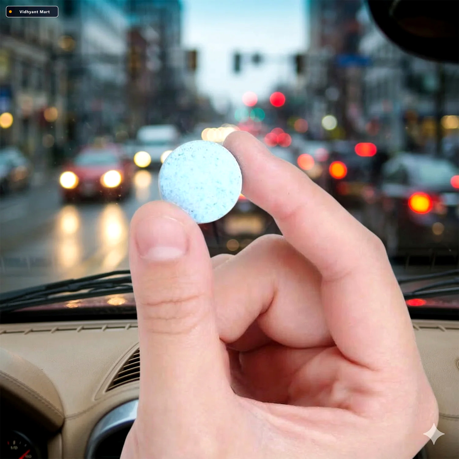 Vidhyant Mart Car Windshield Cleaner Tablets Effective Water Rep 2