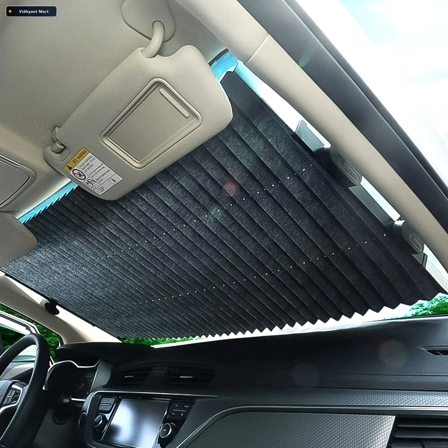 Vidhyant Mart Car Windshield Sun Shade Foldable Uv Protection Ve 1