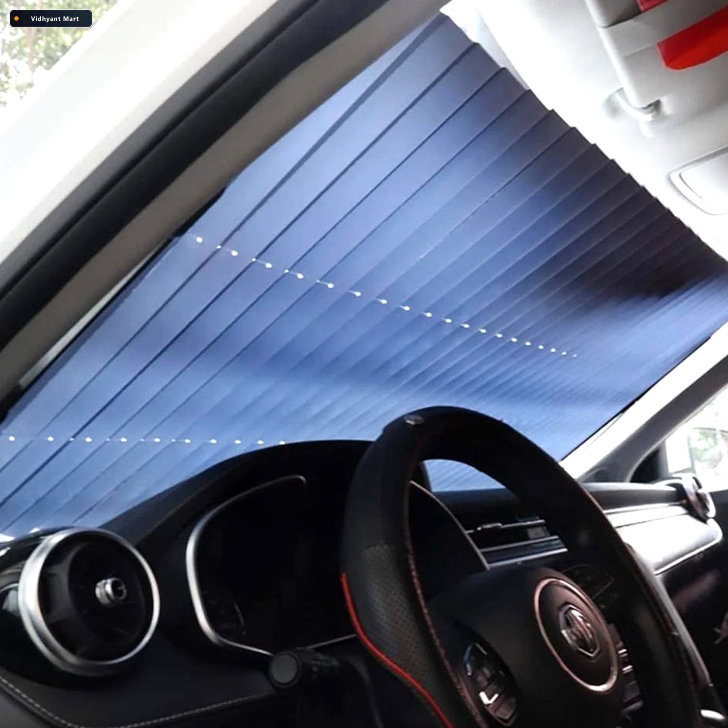 Vidhyant Mart Car Windshield Sun Shade Foldable Uv Protection Ve 3