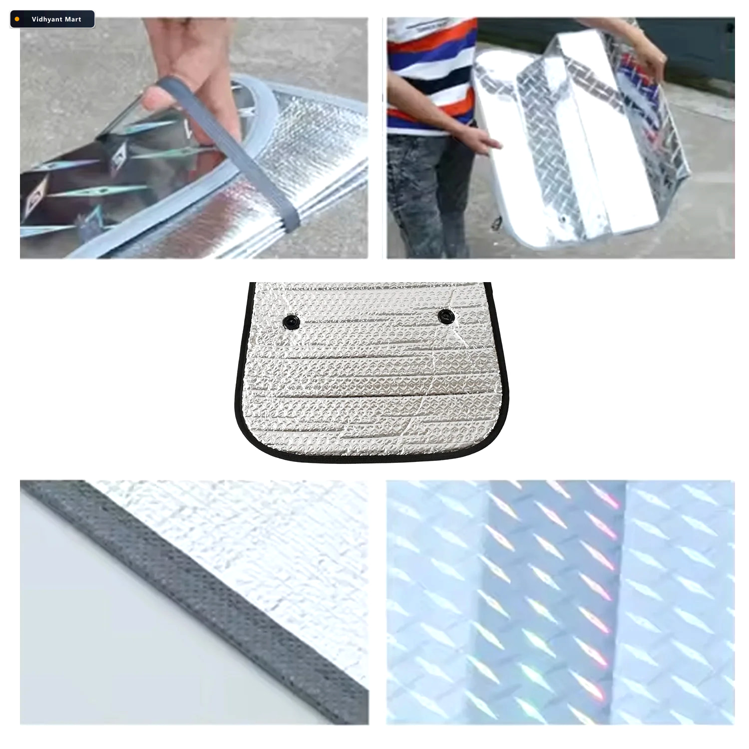 Vidhyant Mart Car Windshield Sun Shade Uv Protection Cool Car De 3