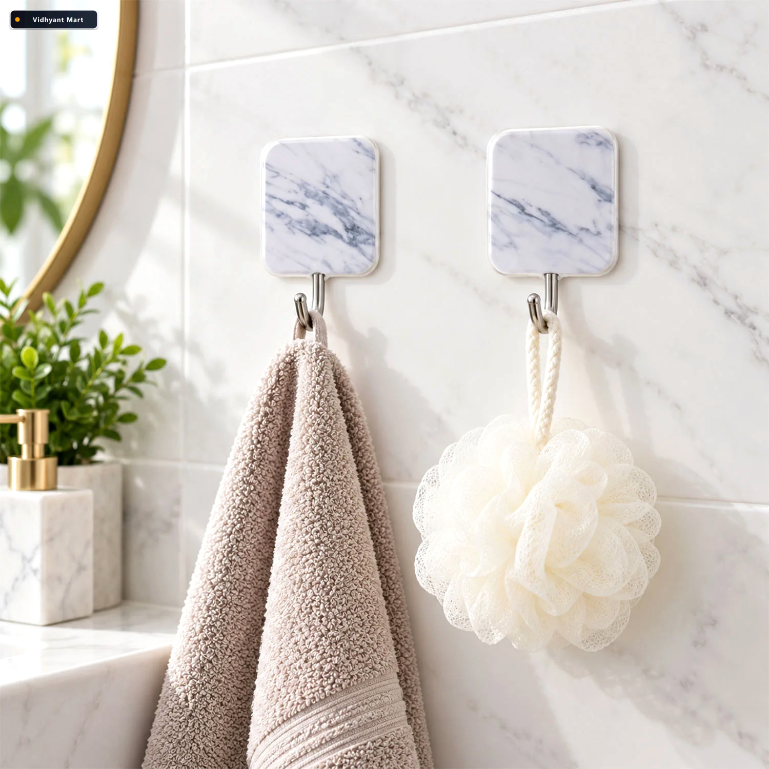Vidhyant Mart Cartoon Adhesive Kitchen Hooks For Towels Ladles A 2