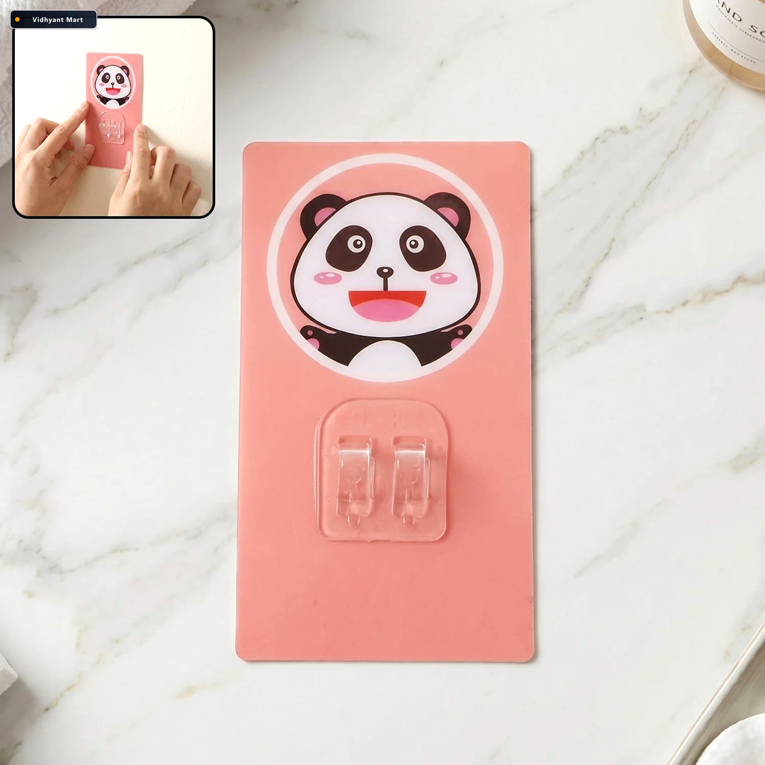 Vidhyant Mart Cartoon Adhesive Wall Hook Strong Hold No Drilling 1
