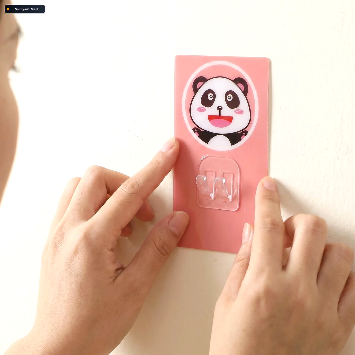 Vidhyant Mart Cartoon Adhesive Wall Hook Strong Hold No Drilling 3
