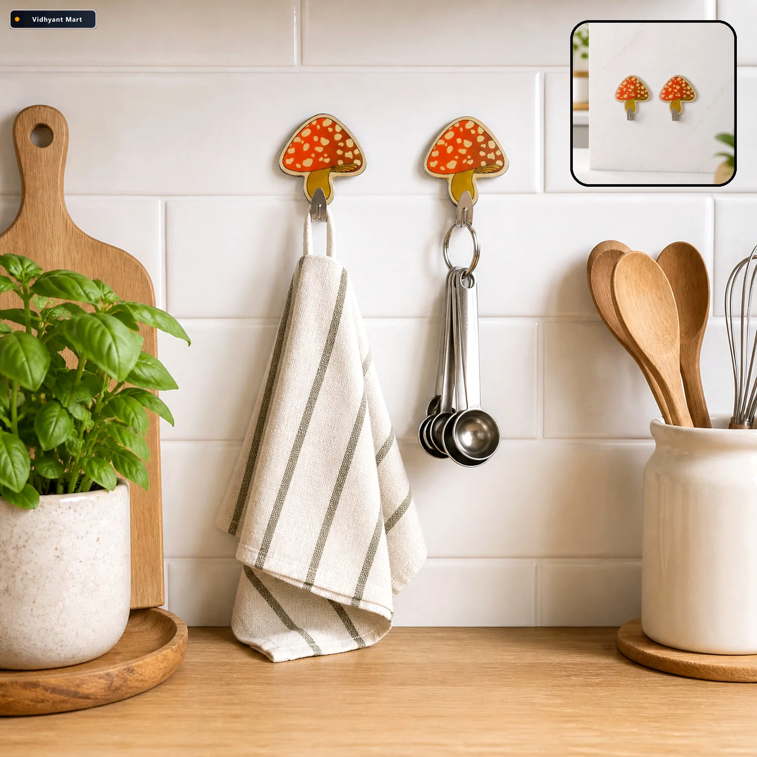 Vidhyant Mart Cartoon Adhesive Wall Hooks For Home And Kitchen M 1