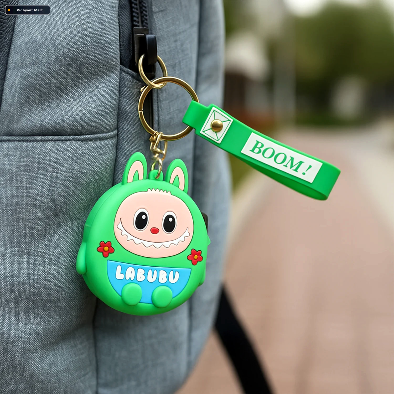 Vidhyant Mart Cartoon Coin Pouch With Keychain Cute Compact Orga 2