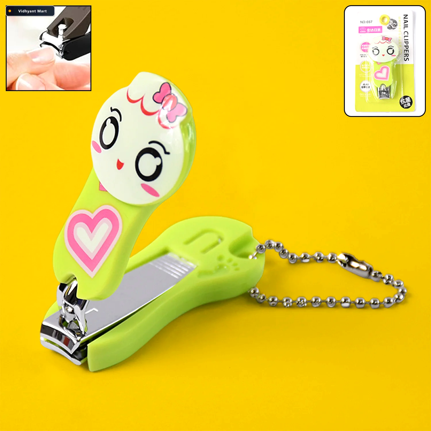 Vidhyant Mart Cartoon Nail Clipper Portable Keychain Nail Cutter 1