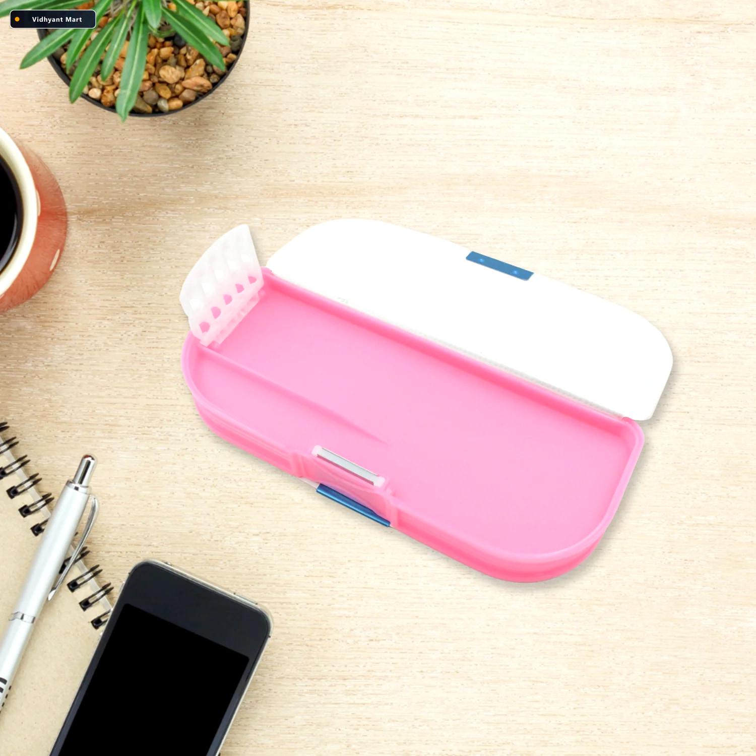 Vidhyant Mart Cartoon Pencil Box 2 Compartment For Kids Deskrova 2