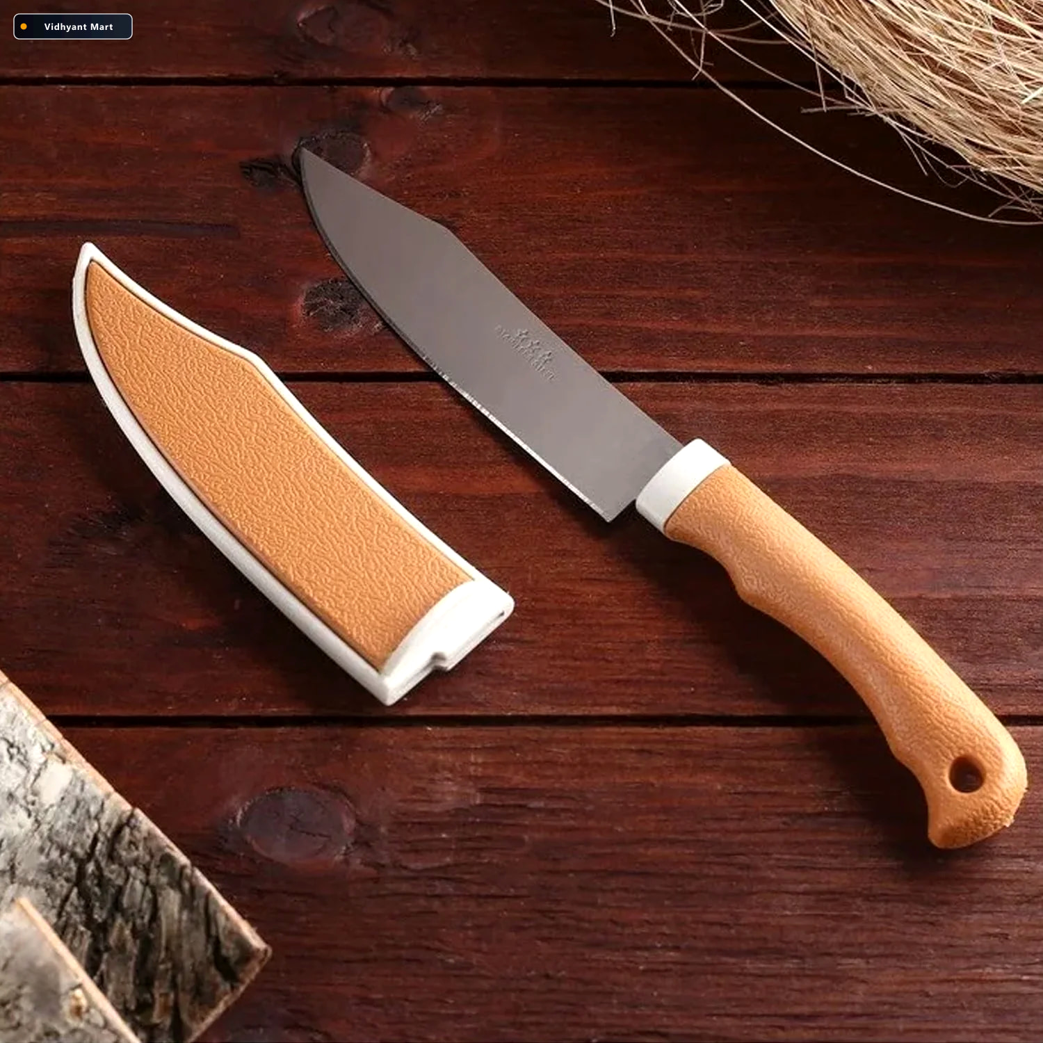Vidhyant Mart Ceramic Kitchen Knife Sharp Zirconium Blade Cover 1