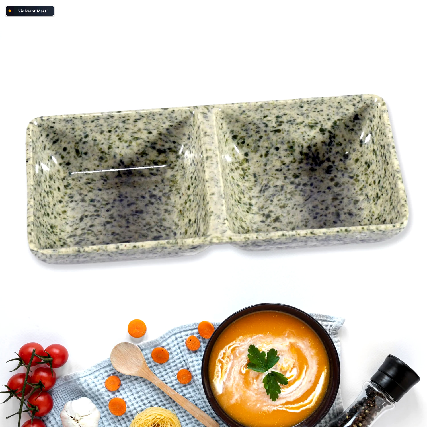 Vidhyant Mart Ceramic Snack Tea Set 6 Piece Serving Serve Stella 2
