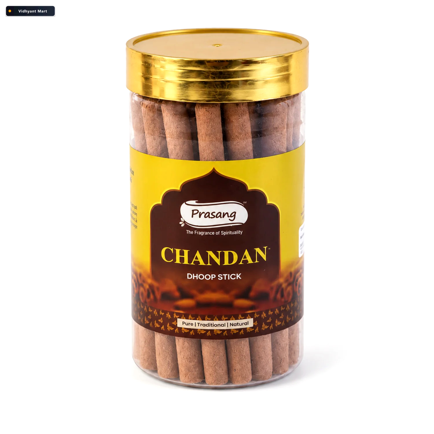 Vidhyant Mart Chandan Dhoop Sticks Jar For Daily Puja Prayer And 4