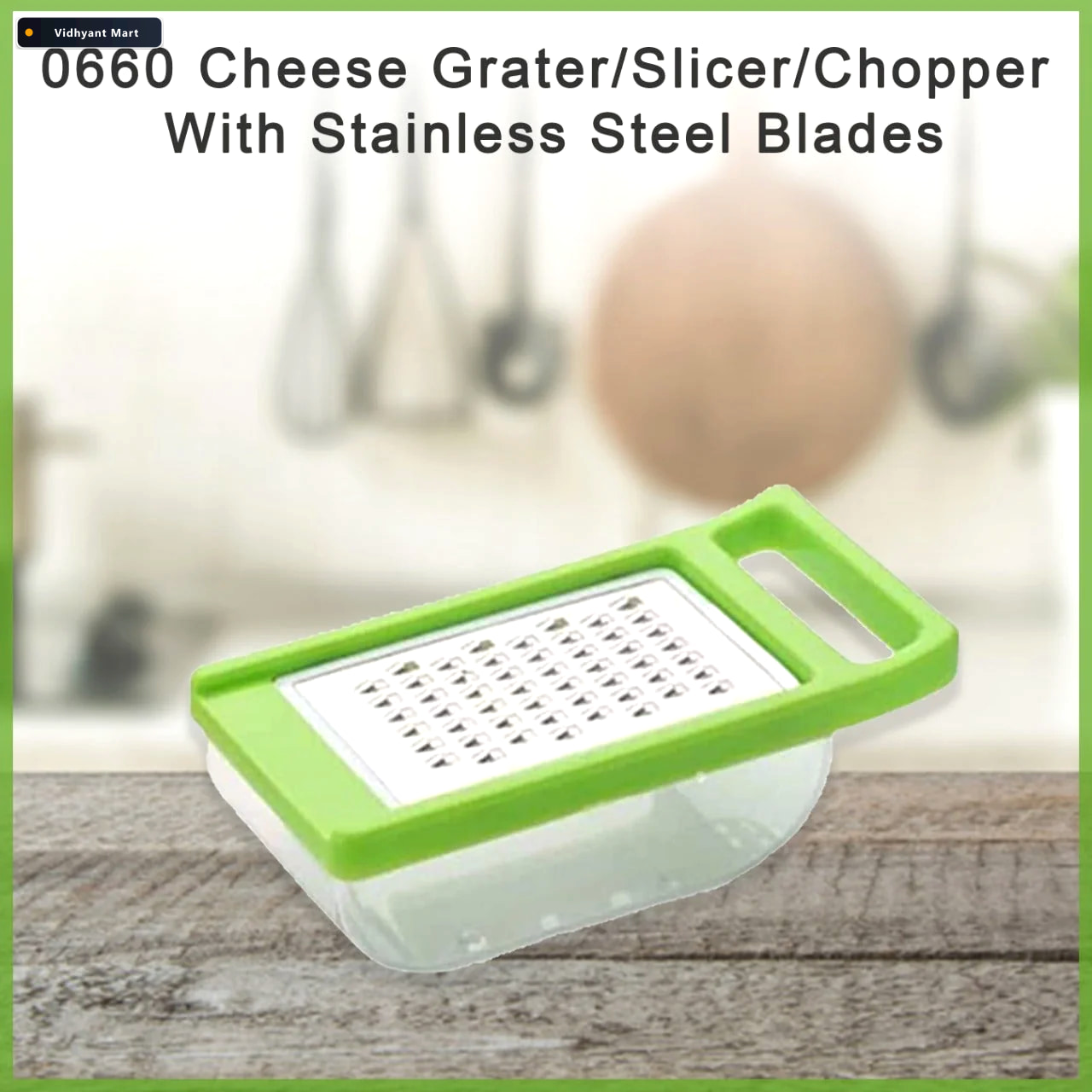 Vidhyant Mart Cheese Grater Multi Functional Slicer Chopper Quic 4
