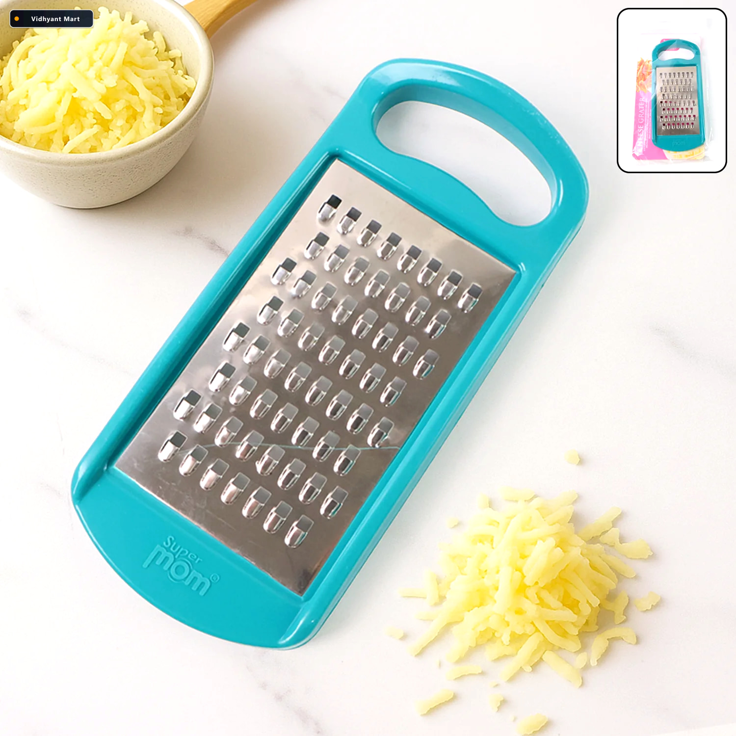 Vidhyant Mart Cheese Grater Sharp Stainless Steel Ergonomic Hand 1