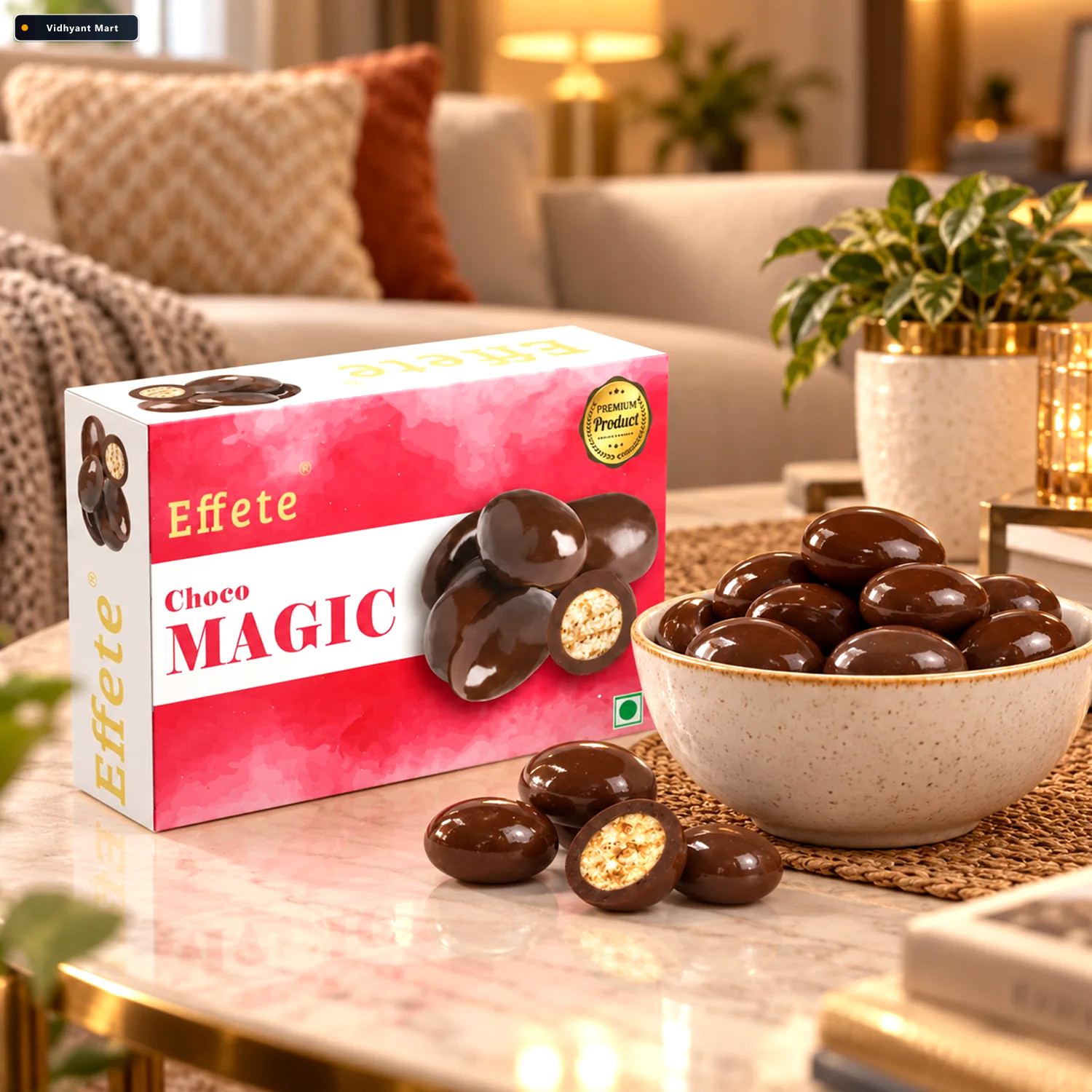 Vidhyant Mart Choco Magic Filled Chocolate Crunchy Nutty Delight 1