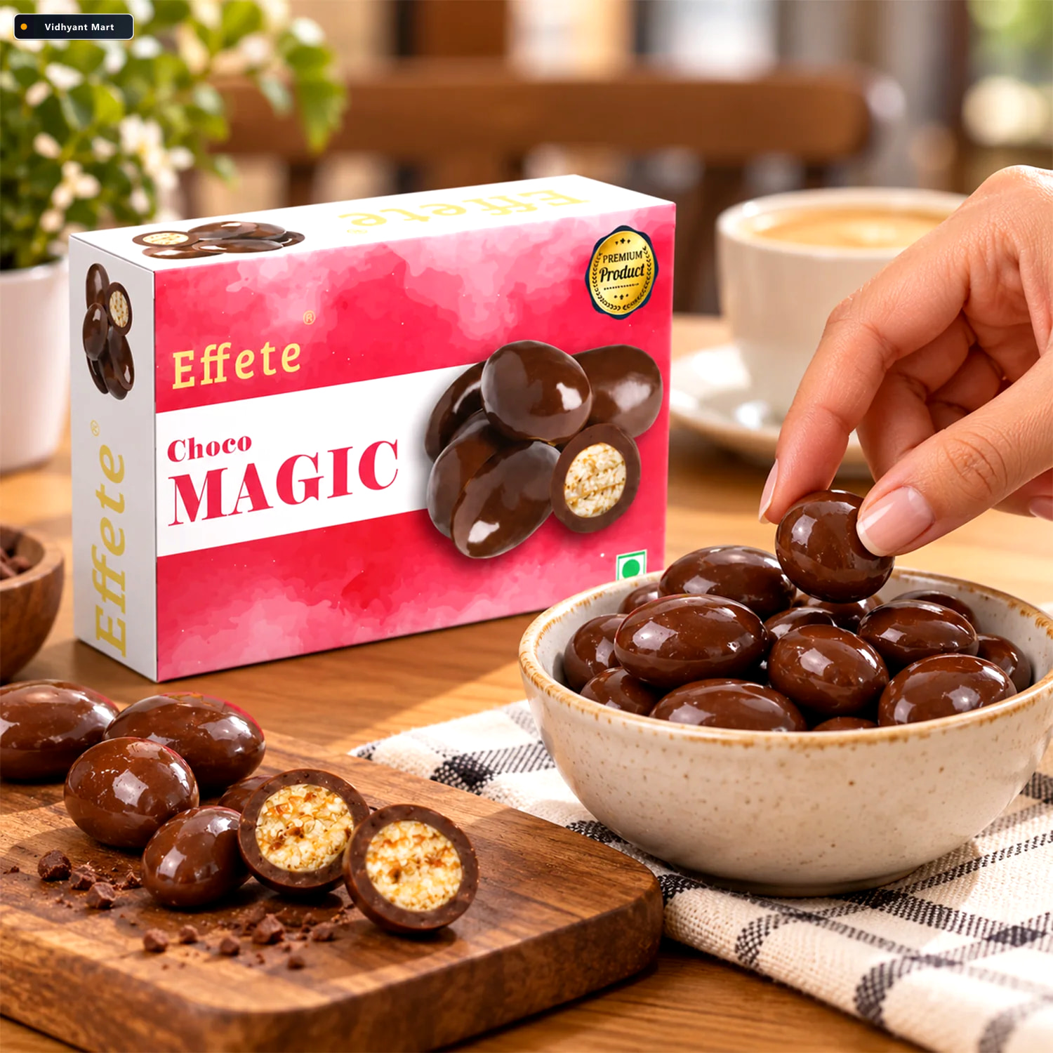 Vidhyant Mart Choco Magic Filled Chocolate Crunchy Nutty Delight 3