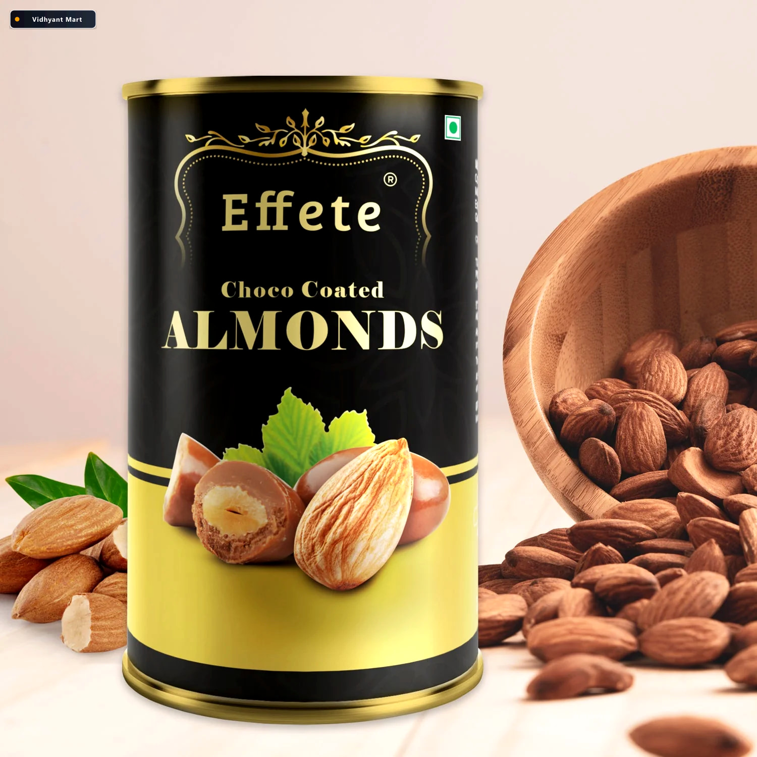 Vidhyant Mart Chocolate Coated Almonds Crunchy Delicious Premium 1