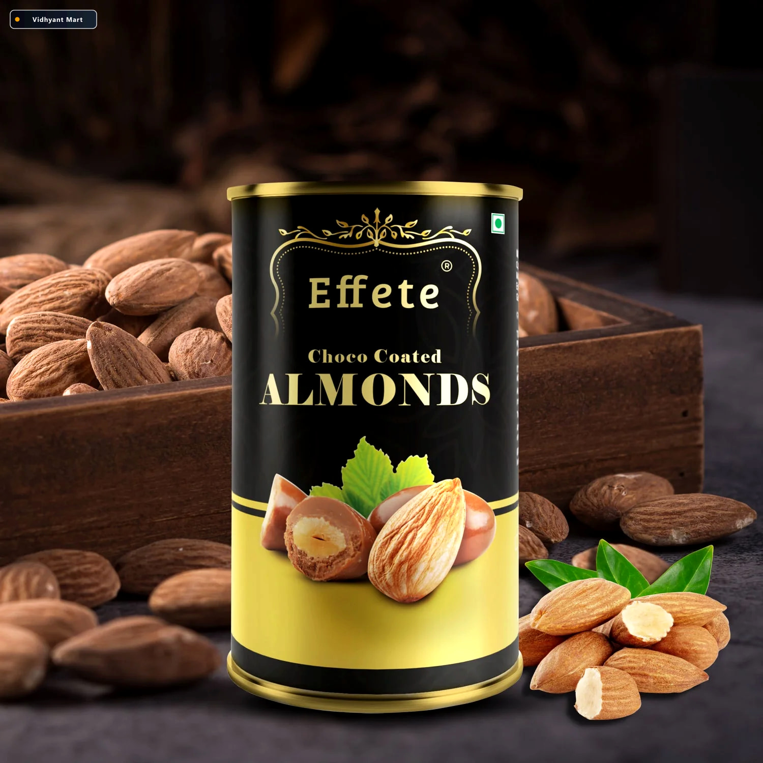 Vidhyant Mart Chocolate Coated Almonds Crunchy Delicious Premium 2