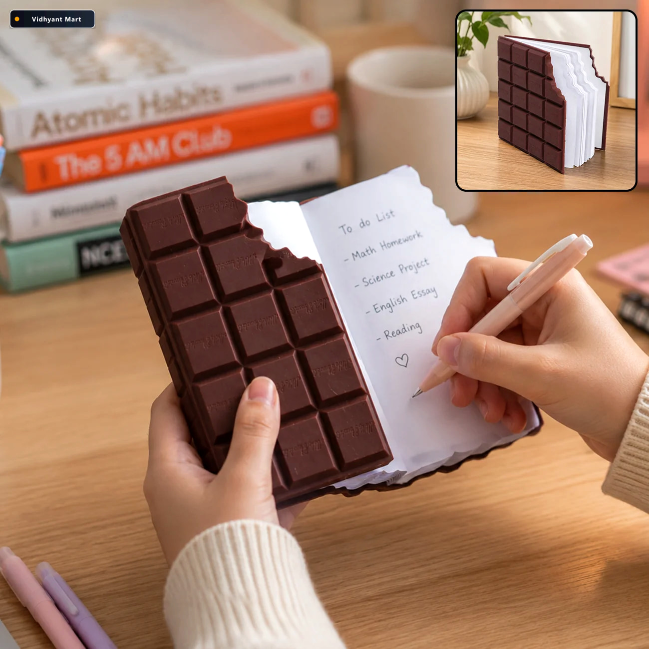 Vidhyant Mart Chocolate Scented Diary Bite Shape Kids Notebook P 1