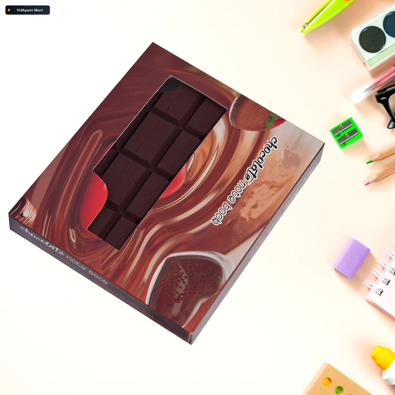 Vidhyant Mart Chocolate Scented Diary Bite Shape Kids Notebook P 2