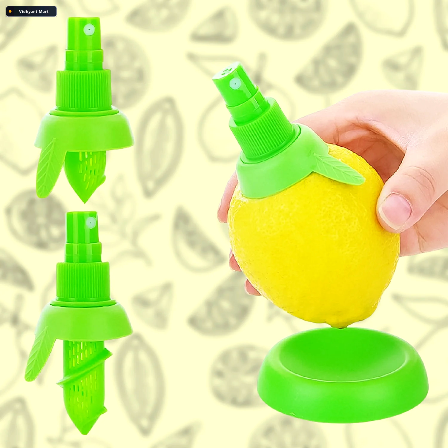 Vidhyant Mart Citrus Sprayer 3 In 1 Lemon Lime Juicer Set Chefau 2